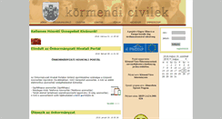 Desktop Screenshot of civil.kormend.hu